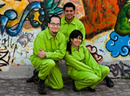 Equipo Alimaña: Beto, Bela, Emmy, Victor y Carlos